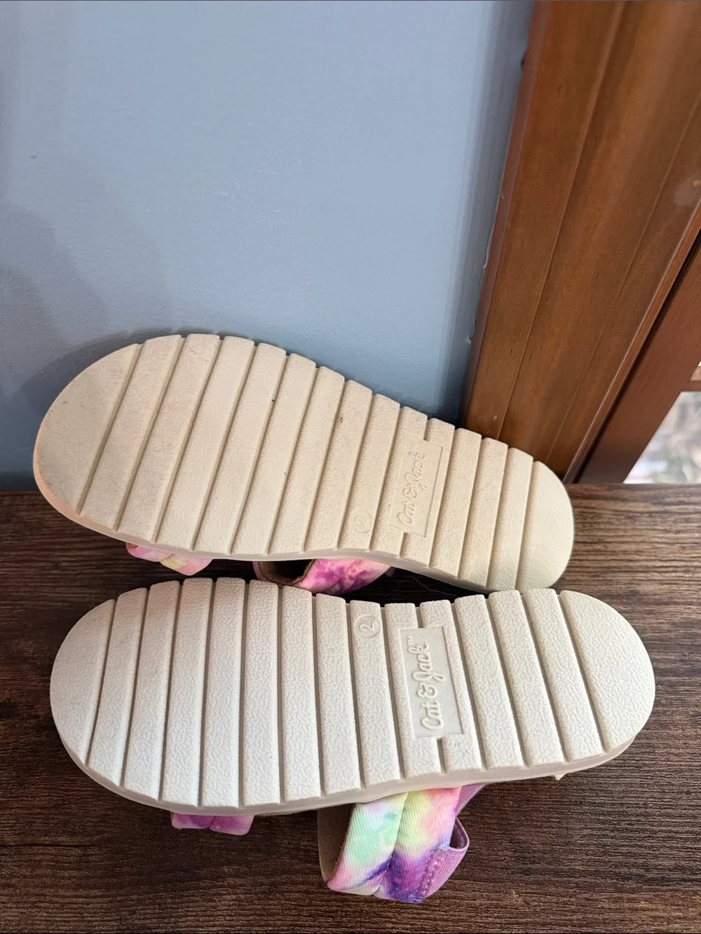 Cat & Jack Pink Tie-Dye Strap Sandals for Kids